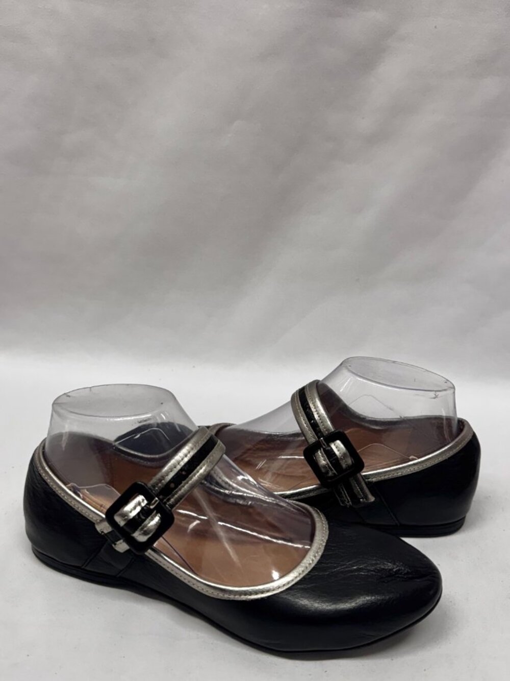 MIZ MOOZ KAYLA MARY JANE LEATHER FLATS BLACK  37EU / 7US # T- 226